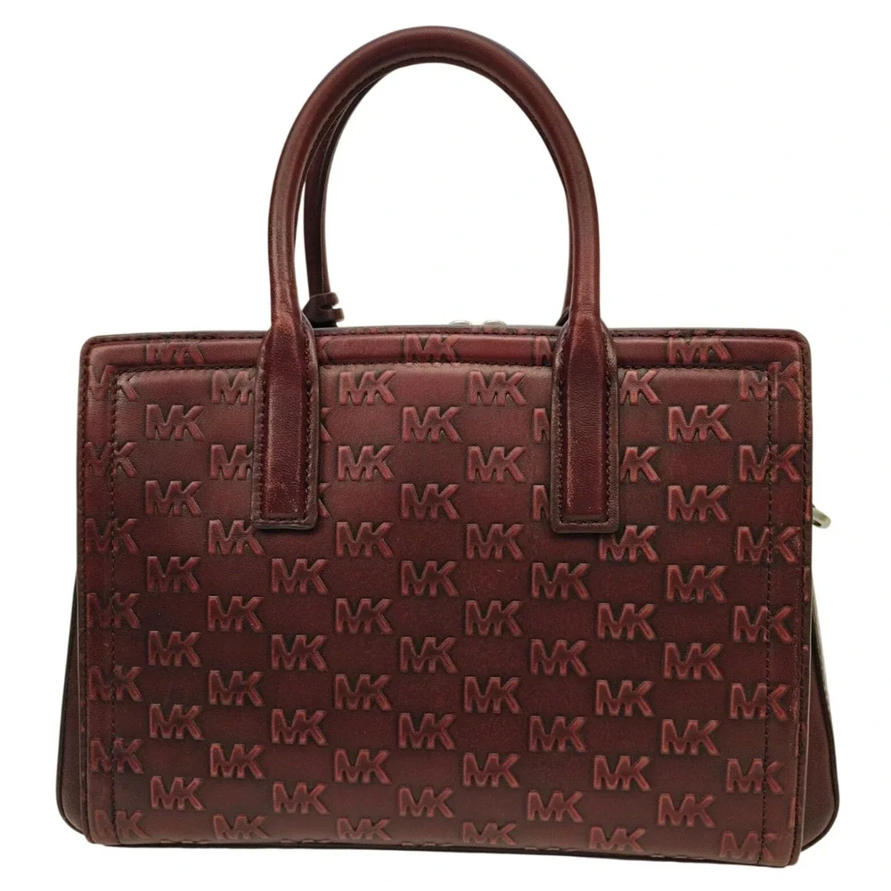 Michael Kors Laila Medium Satchel - Oxblood/Red - Gently Worn